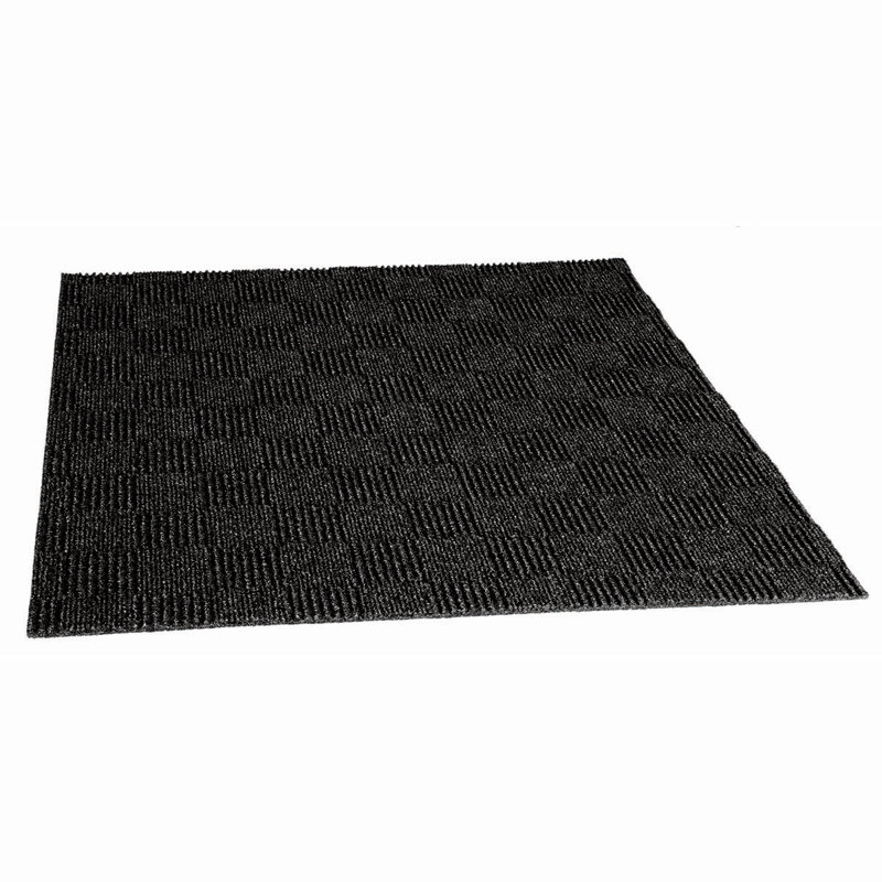 Carreau de tapis auto-adhésif en polyester de qualité supérieure 24 po x 24 po intérieur / extérieur (paquet de 15) (60 pieds carrés / boîte)