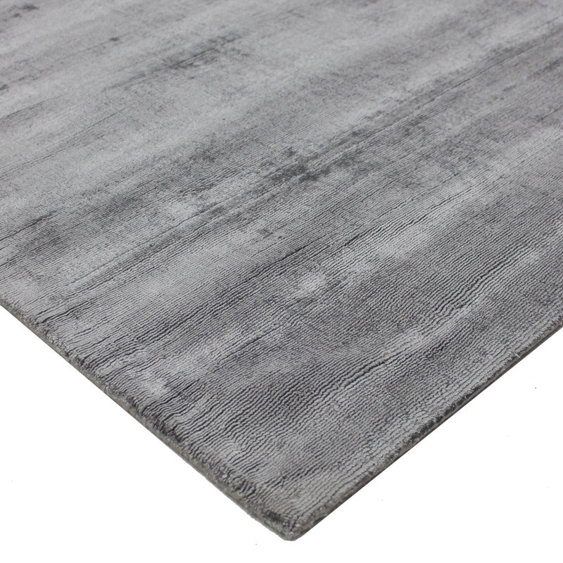 Silk Area Rug in Concrete Gray, Rectangle 6' x 9'