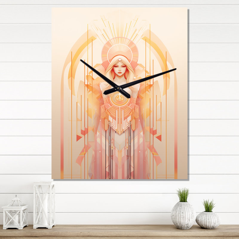 Horloge murale géométrique moderne, H 32 po x l 24 po x P 1 po