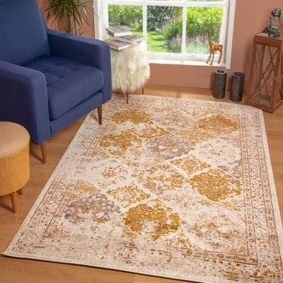 Tapis oriental brun clair