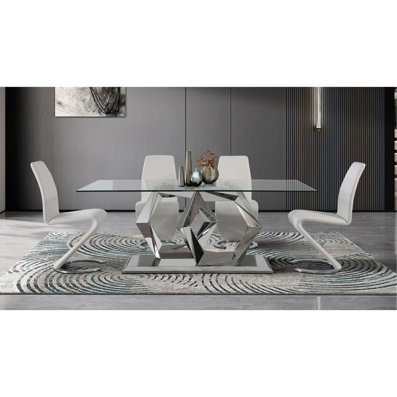 Chaises de salle à manger blanches (ensemble de 2), Blanc