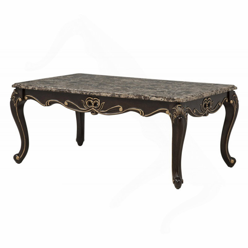 Table basse en faux marbre Traditional