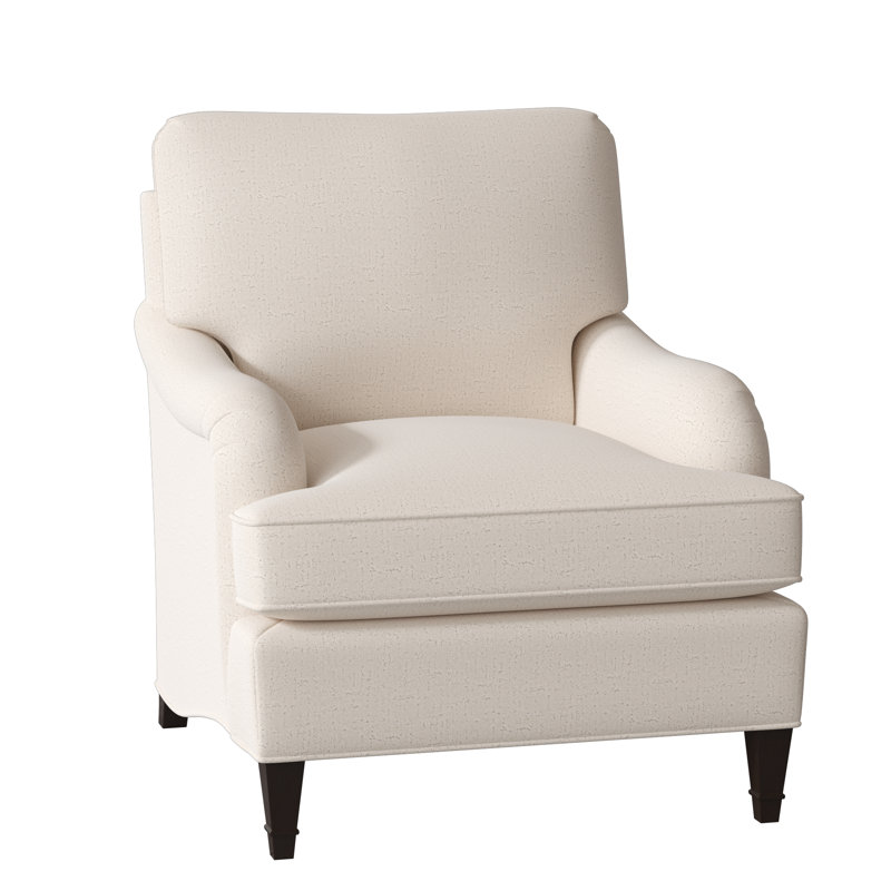 Fauteuil Everton, Ivoire de Venise, Noyer américain