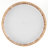 20" 3-light Hand-Woven Rattan Drum Flush Mount