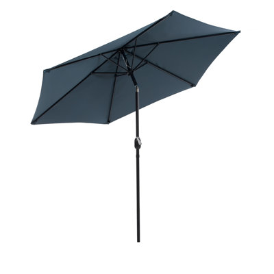 Parasol d'extérieur réglable de 106 po de largeur
