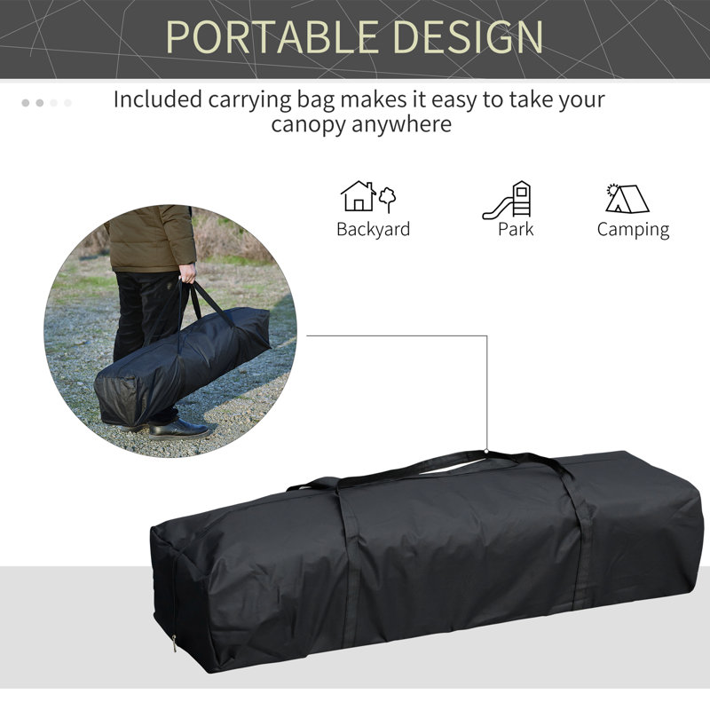 Outsunny 10' x 19' Pop Up Canopy with Easy Up Steel Frame