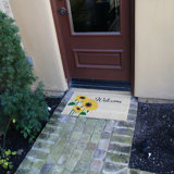 Devorah Non-Slip Floral Outdoor Doormat