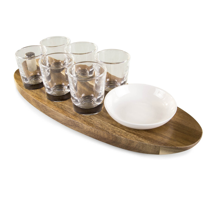 Cantinero Shot Glass Set with Serving Tray