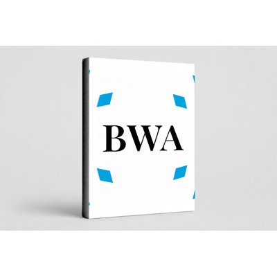 Botswana World Flag Luxury Diamond Monogram — Blue White Black — Canvas Wall Art