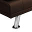 Lit ergonomique avec capacité de poids de 600 lb et accoudoirs verticaux en acier inoxydable-600409497-600409498
