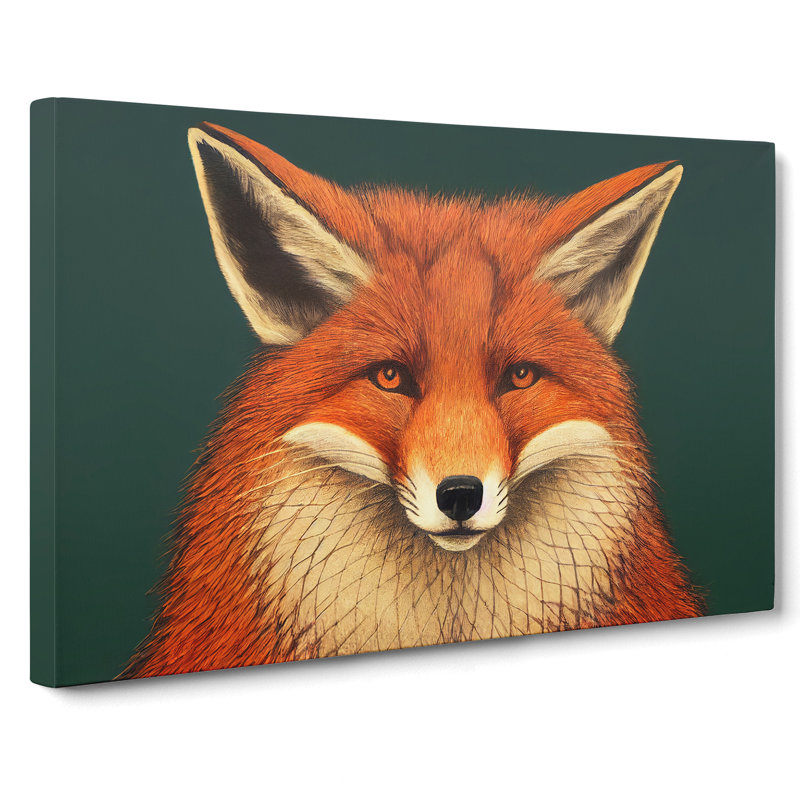 Hopeful Fox - Wrapped Canvas, 40cm H x 60cm W x 3cm D