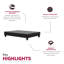 Structure de lit plateforme tapissier-2079766923