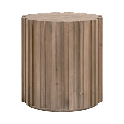Roma Wooden Round End Table