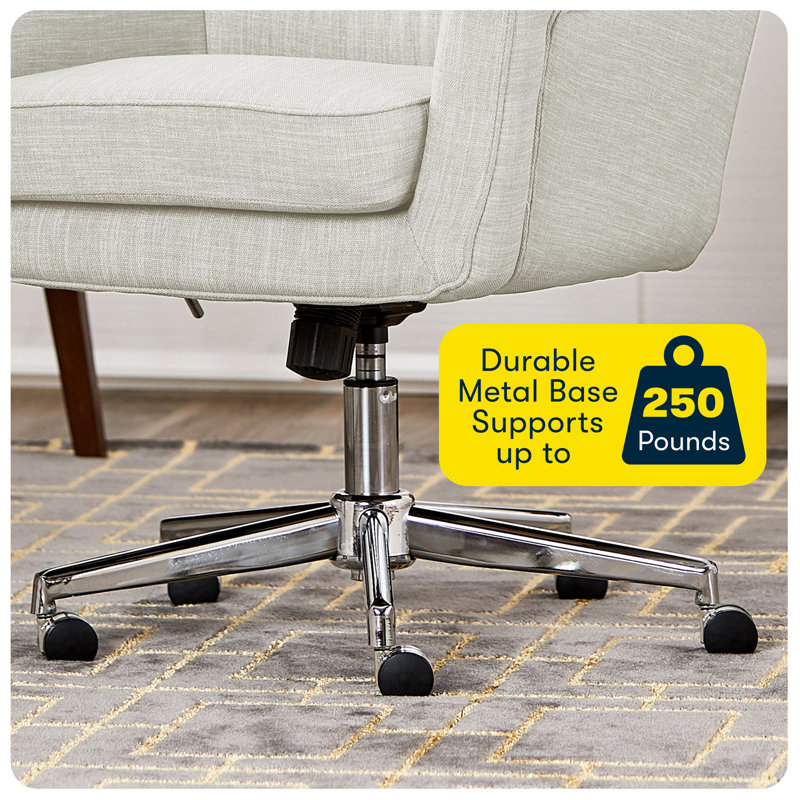 Chaise de bureau Serta Ashland, Ivoire