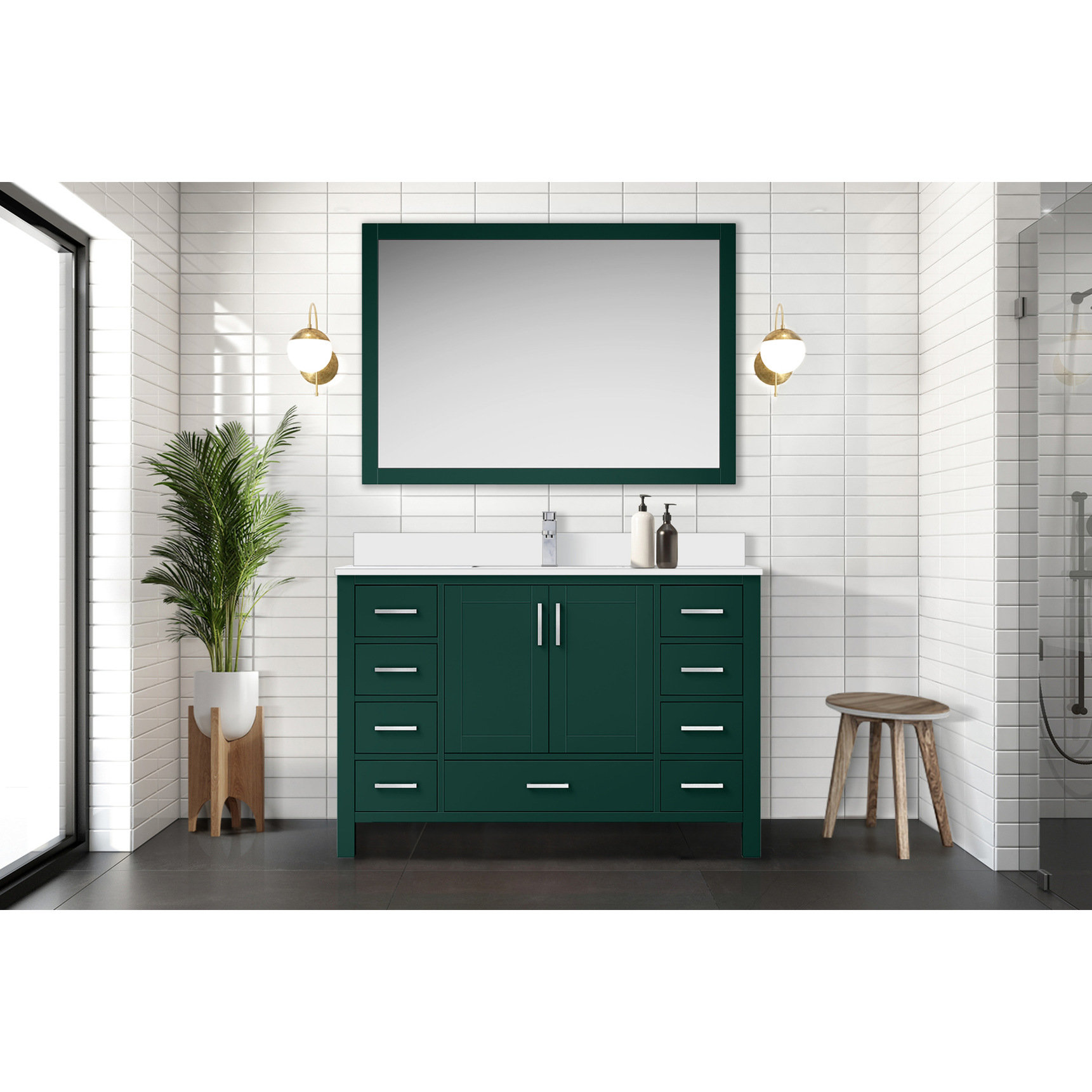 Wildon Home® Bath Vanity - Top & Solid Wood Soft Close Drawer System