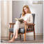 Fauteuil de style moderne Mid-Century de 25 po de large, gris-1627158991