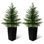 Arbre de Noël artificiel Real Touch Norfolk avec aspect naturel en pot noir