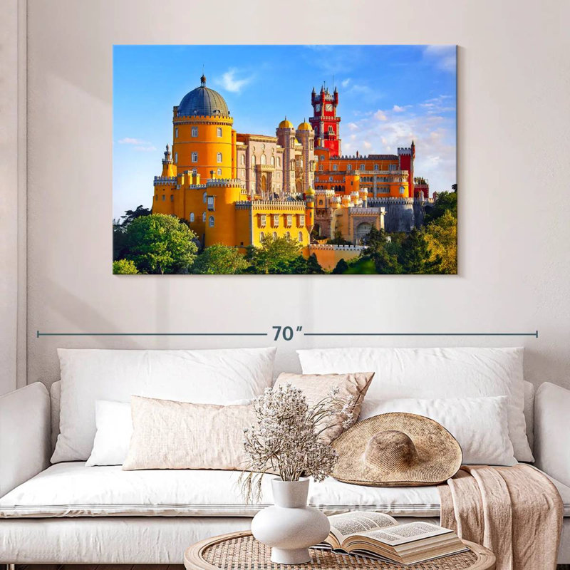 Harpa Lisbon Pena Palace, 32" H x 48" W