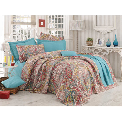 Cotton Abstract Coverlet