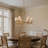 34'' Vintage Brass 6-Light Statement Chandelier Unique Classic Pendant Lighting With White Fabric Shades And Alabaster Finials For Dining Room Kitchen Island-2044783462