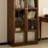 Classic black walnut bookcase