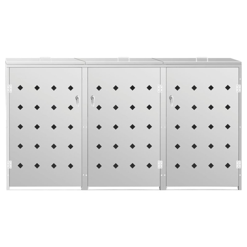 Remise à ordures horizontale en acier inoxydable l 9,06 pi. X P 2,54 pi. Curson, 1 bac