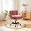 Fauteuil pivotant moderne en chenille à hauteur réglable, fauteuil rembourré avec accoudoirs multipositions-105524520