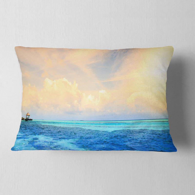 Coussin Seascape Maldives, Rectangulaire, 12 po x 20 po