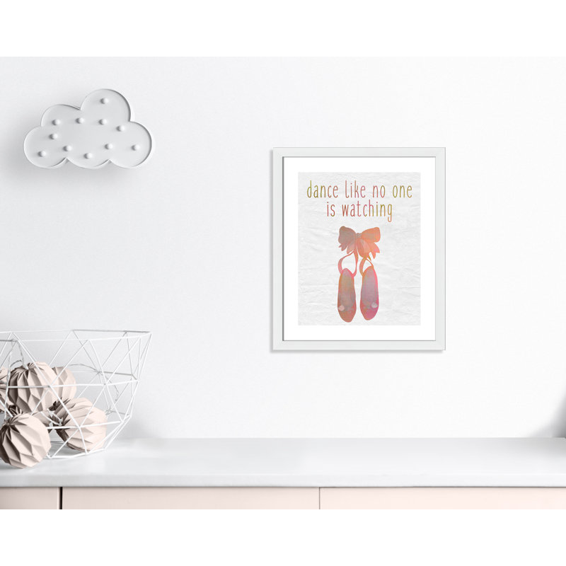 Danse, impression sur papier, Encadré plat blanc, H 24,5 po x l 20,5 po x P 0,6 po