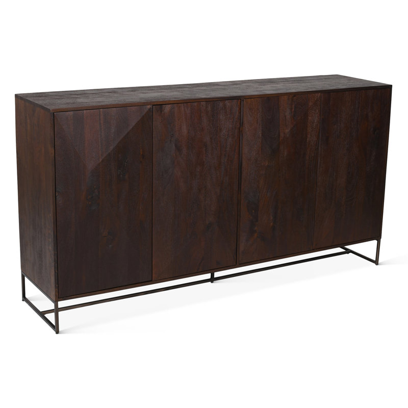 Buffet 76 "Oxford avec finition noyer