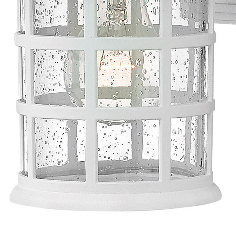Freeport Textured White 1 - Bulb Outdoor Wall Lantern, 9.25" H x 6" W x 7" D, Textured White, MED