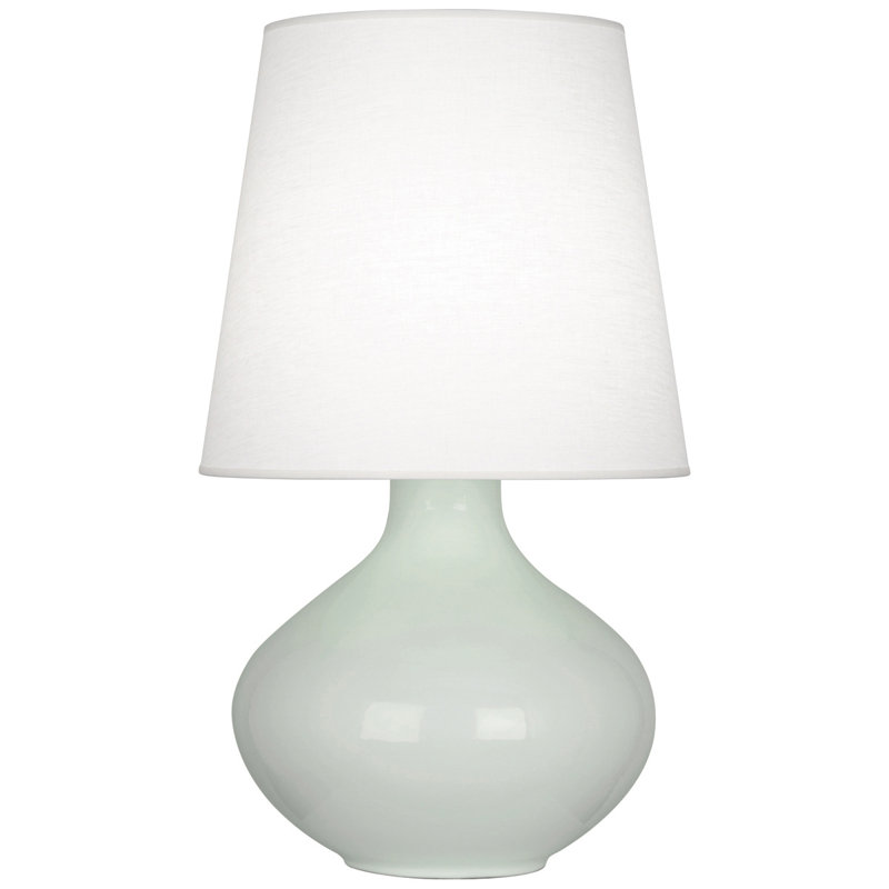 Lampe de table 30,75 "June, Lin huître, Céladon