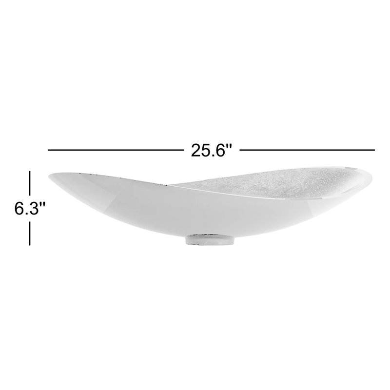 Milano 25.6'' L Bathroom Sink, Black
