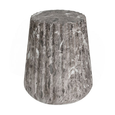 Outdoor Cleme Carved Side Table