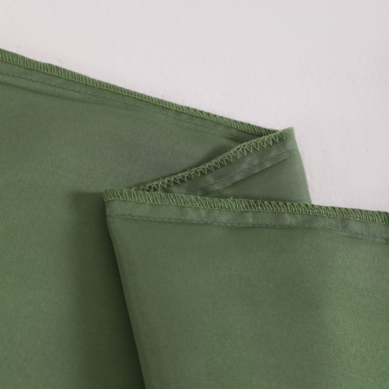 Satin Pillowcases With Envelope Closure, Split King Pillowcase, Olive Green