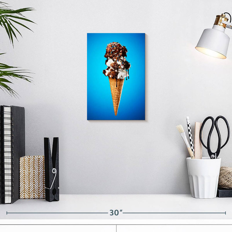 Yarlin Triple Scoop Ice Cream, 12" H x 8" W