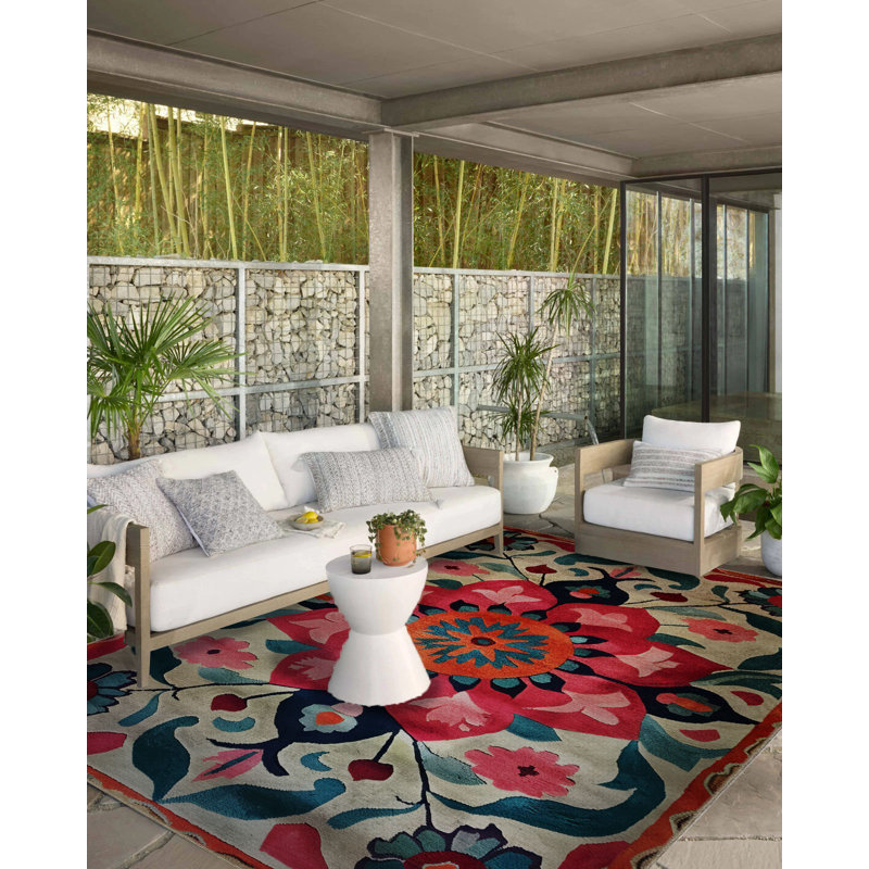 Tapis décoratif moderne multicolore Paris Collection Paris, Rectangle 3 pi 9,81 po x 4 pi 11,06 po