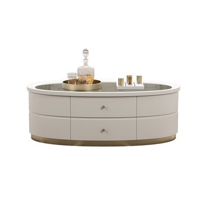 Table basse de luxe européenne à lumière simple