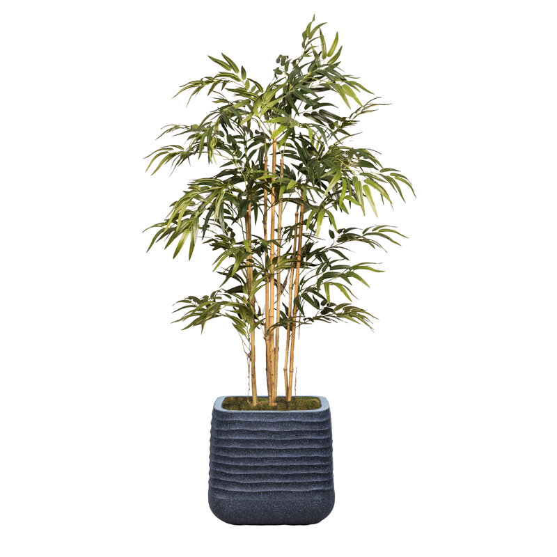 Arbre de bambou artificiel 59,57 "en pot, Noir