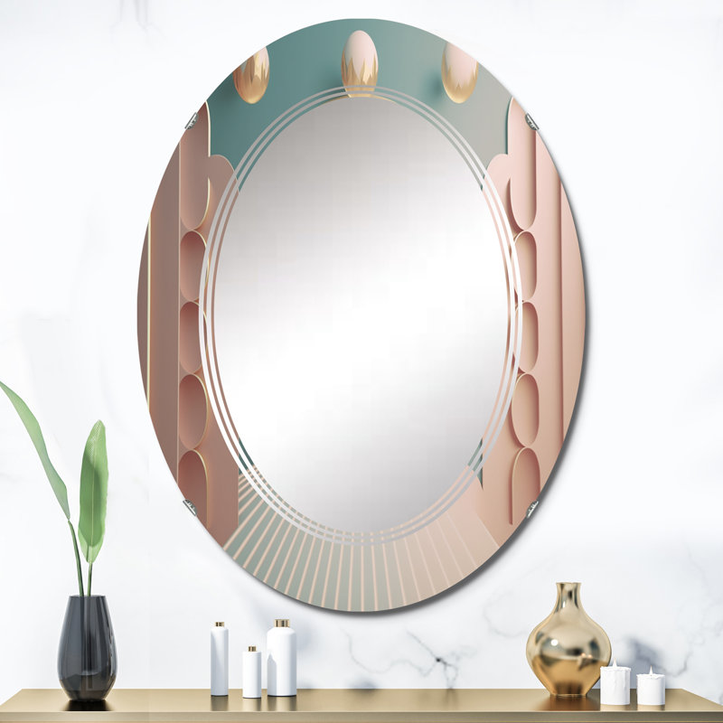 Diam - Miroir mural moderne ovale, 36 po x 24 po