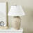 Ilana Ceramic Distressed Antique Style Textured Pot Vase Light Brown Table Lamp-1020625208