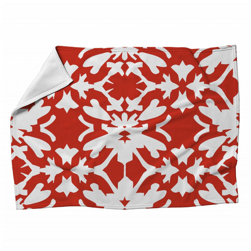 Plain Weave Muslin Machine Printed Throw Blanket, 80" L x 60" W