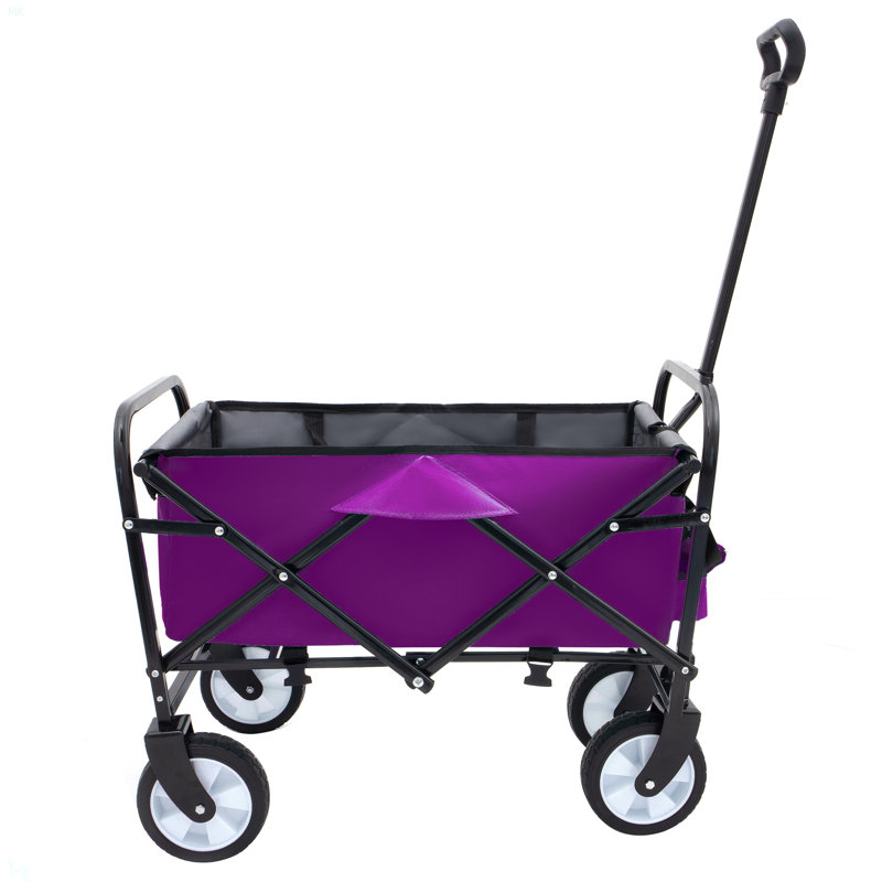 Chariot pliable avec chariot à sangles Minimeetall, Mauve