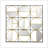 Eclectic Styling Metal Beaded Wall Mirror With Contemporary Design For Bedroom,Liveroom & Entryway