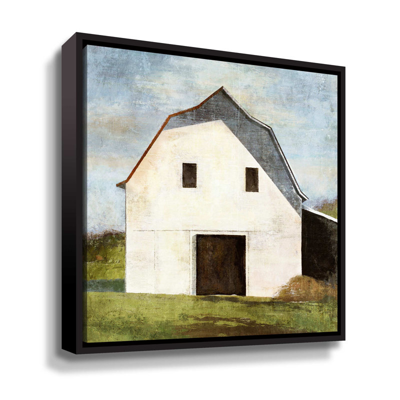 Toile tendue avec châssis Hay Barn, Cadre flottant, H 10 po x l 10 po x P 2 po