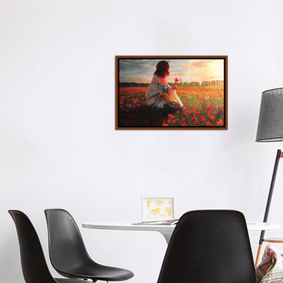 «Love in a Field of Poppies» par Christopher Clark, reproduction d'art
