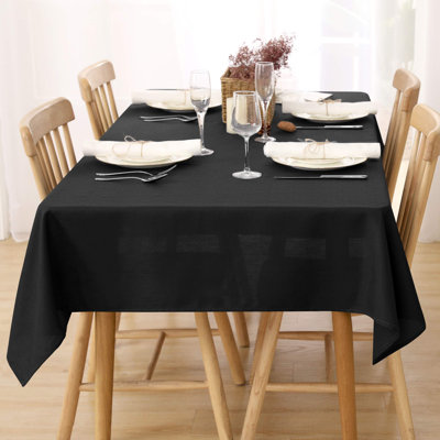 Waterproof Linen Effect Tablecloth for Birthday Table