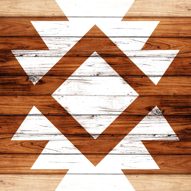 Tribal Symbol Center - Wrapped Canvas Print, 30cm H x 30cm W