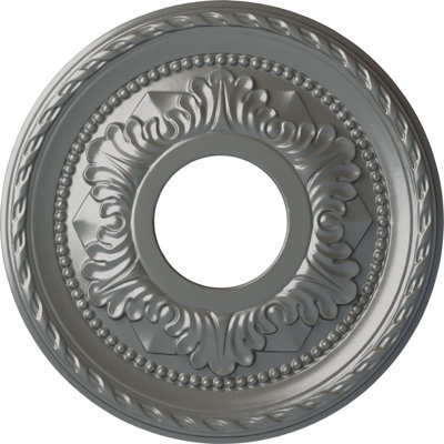 Médaillon de plafond Endurathane Stockport, DE 11 3/4 po x P 3/8 po, fini nuage éclaté peint à la main