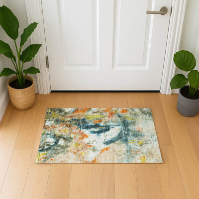 Premium Machine Washable Mayfield AMF2202 abstract Rug